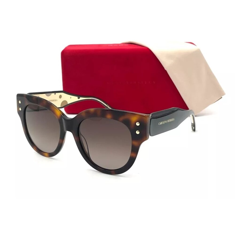 CAROLINA HERRERA CH0008 05L Havana / Brown 52mm Sunglasses